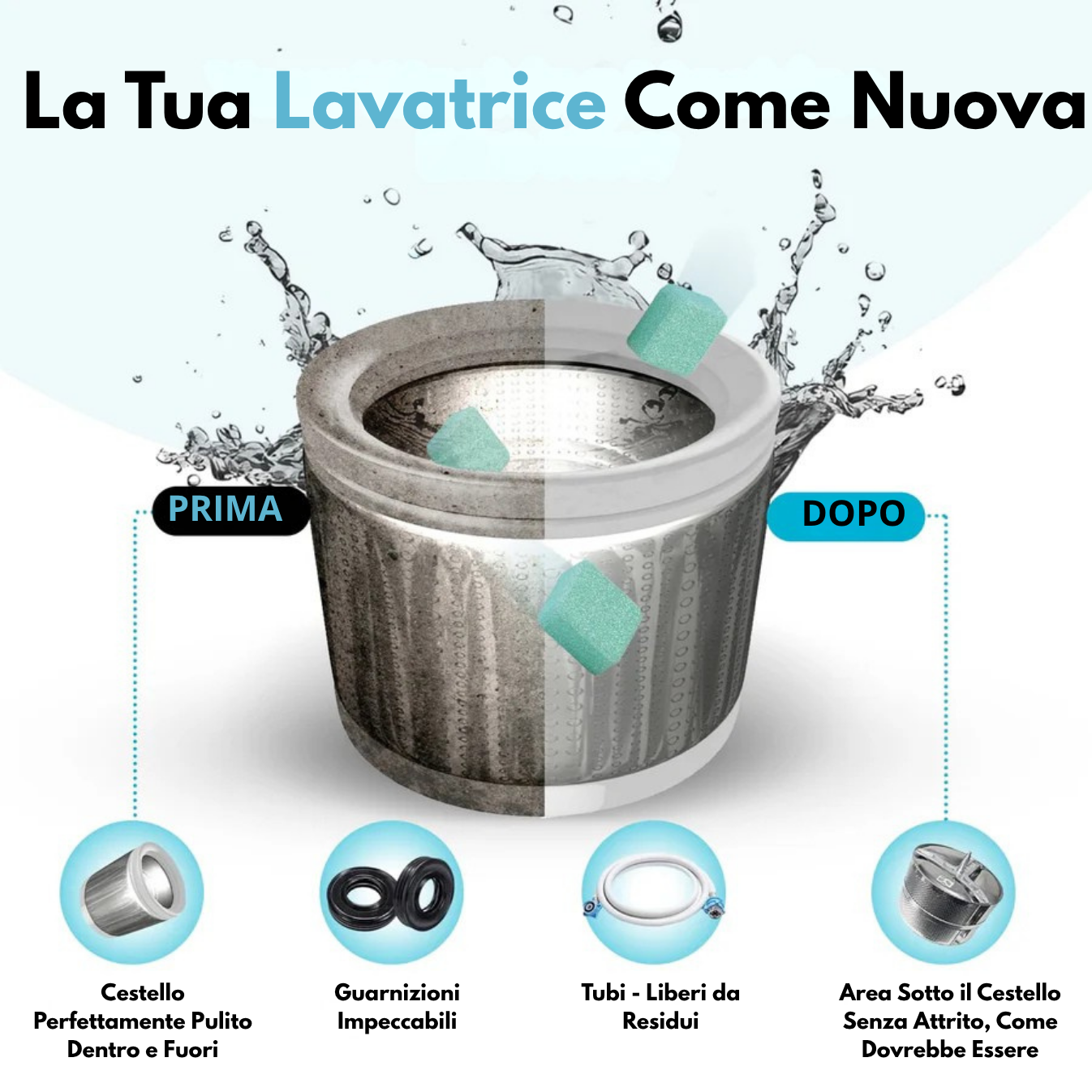 Emporio Animale™ 24 Pastiglie Pulisci Lavatrice