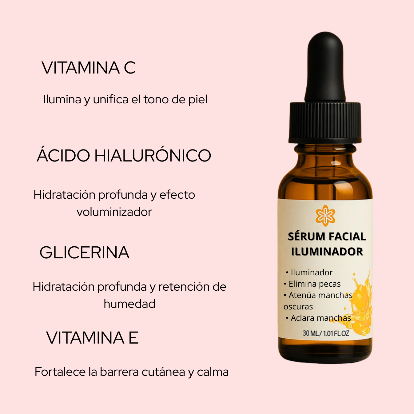 Sérum Facial de Vitamina C Antiedad – Luminosidad y Firmeza
